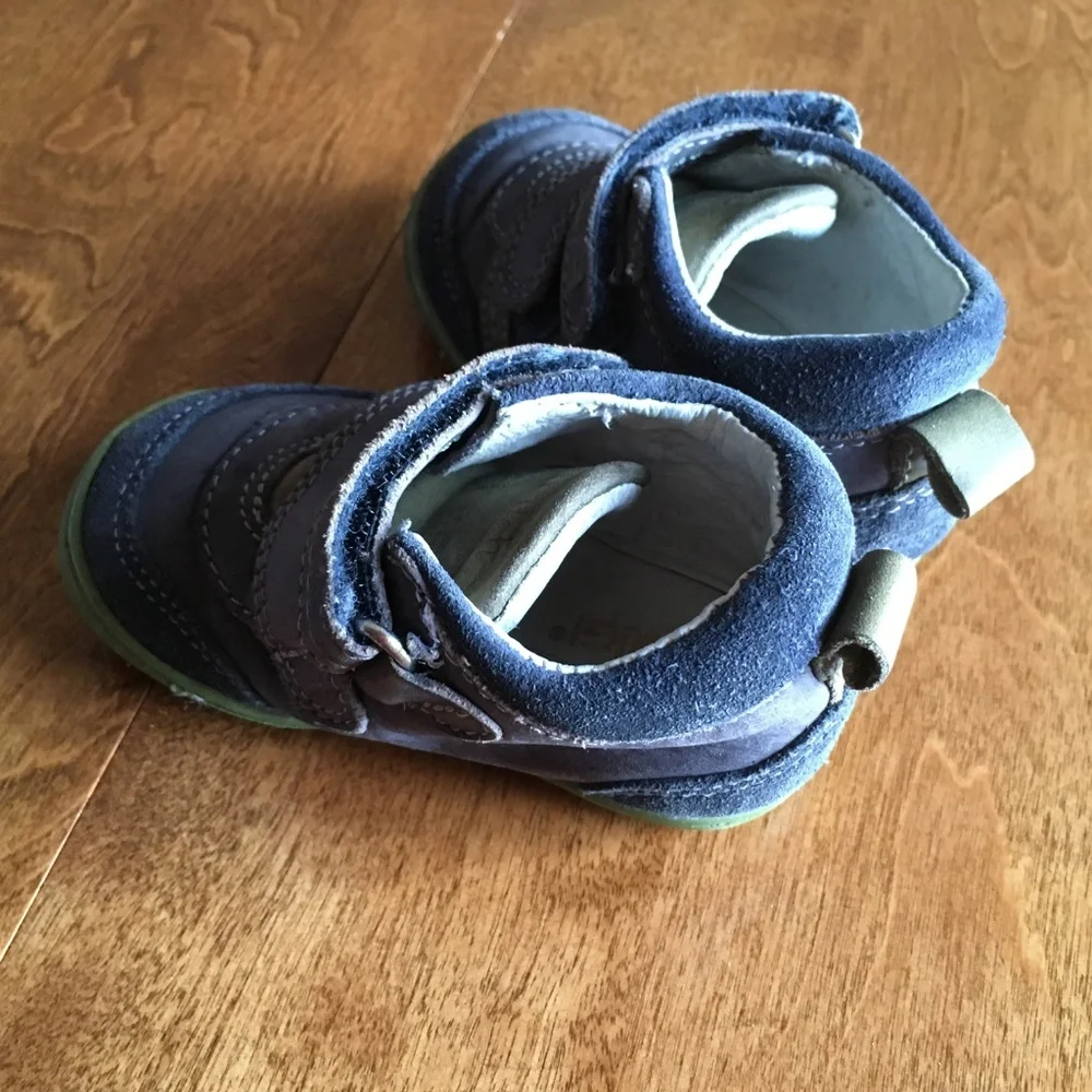 Primigi green/navy leather shoes toddler EU19